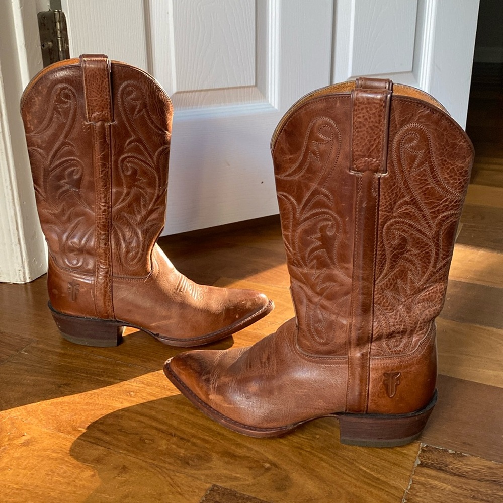 FRYE cowboy boots, Size 8